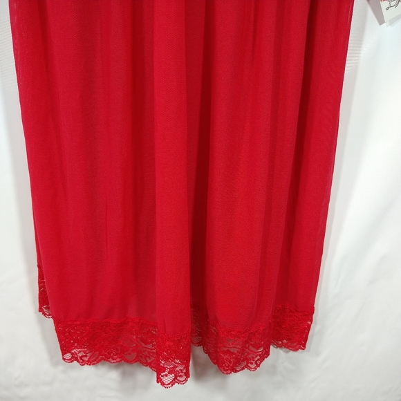 Womens Babydoll Lingerie Size Large Red Dreamgirl - Picture 9 of 11